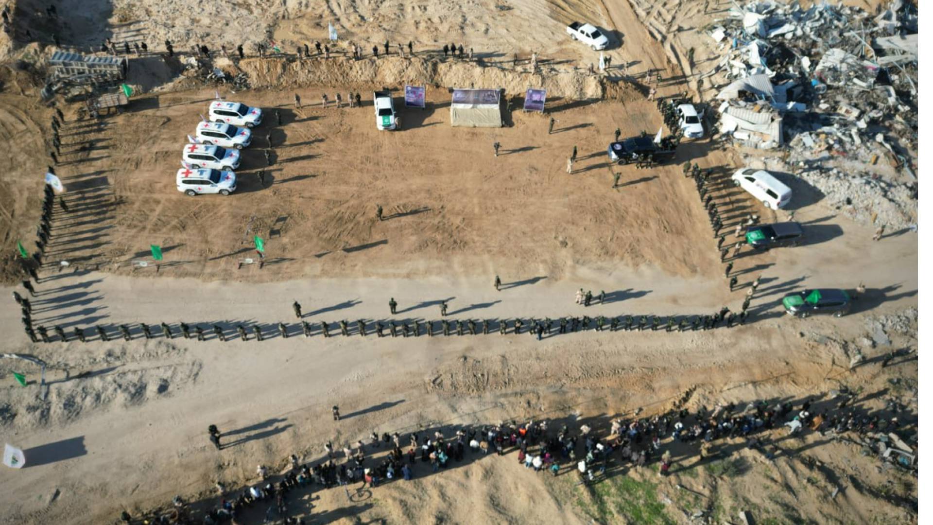 لحظة إطلاق سراح محتجز من غزة