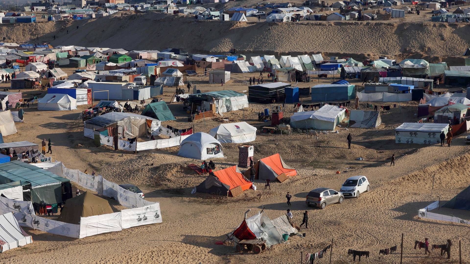 خيام في قطاع غزة - أرشيفية