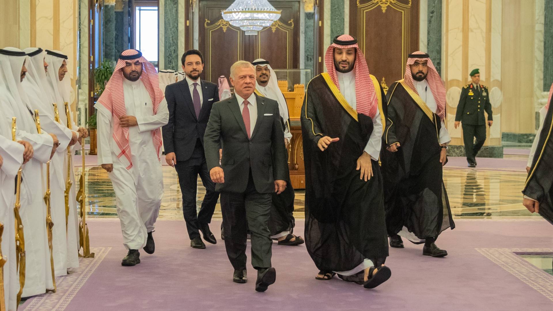 جلالة الملك عبدالله الثاني وولي العهد السعودي