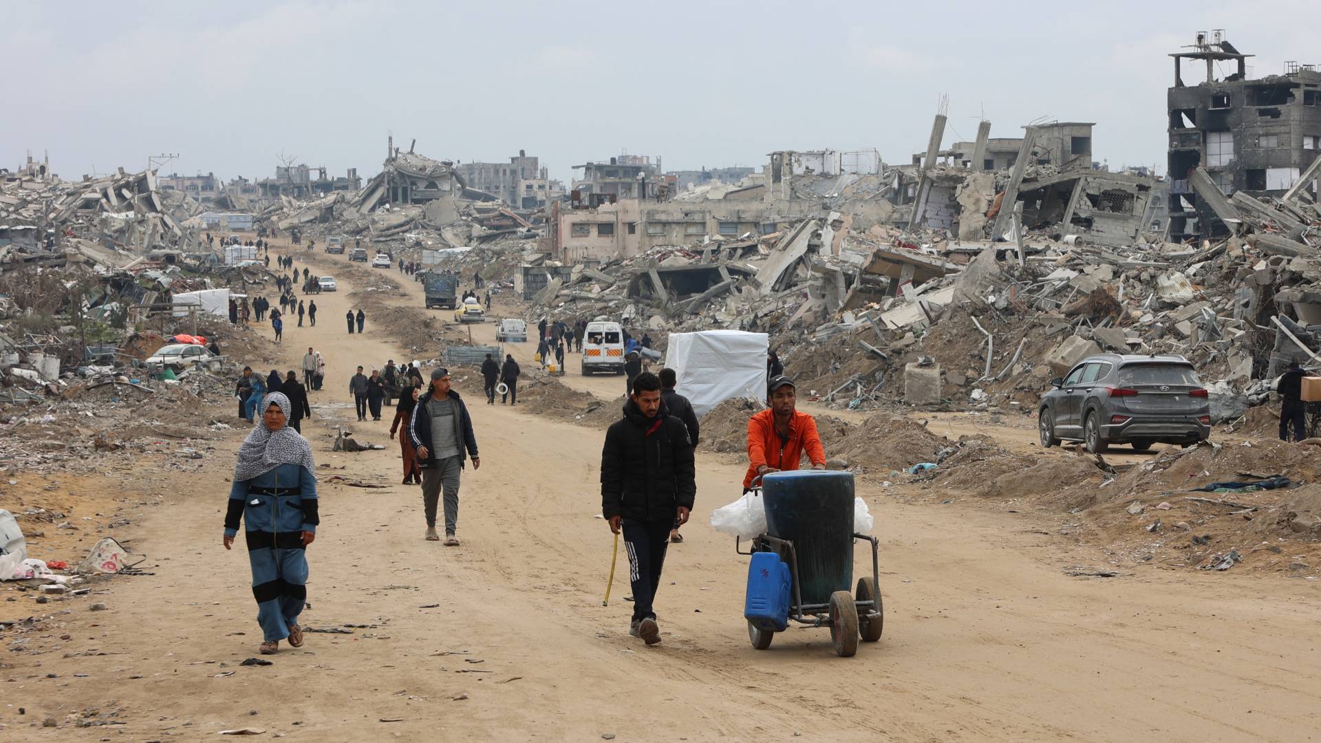 تنقل الفلسطينيين في قطاع غزة