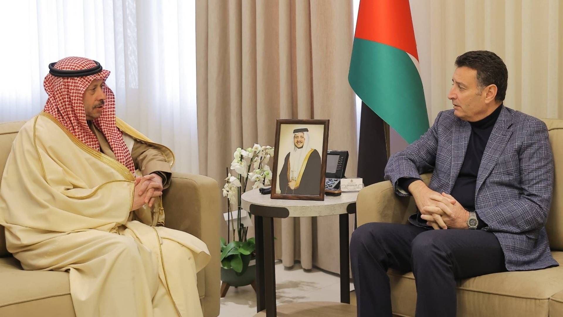 رئيس مجلس النواب أحمد الصفدي يستقبل السديري