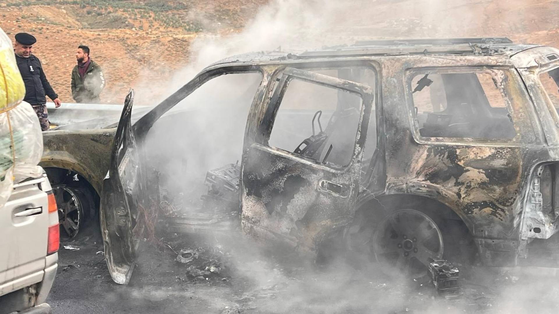 سيلرة محترقة في البلقاء