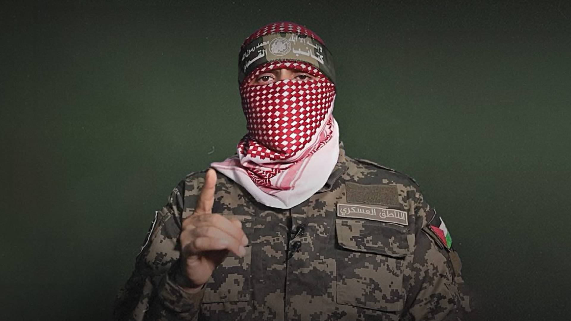 أبو عبيدة المتحدث باسم كتائب القسام الجناح العسكري لحركة المقاومة الإسلامية (حماس)