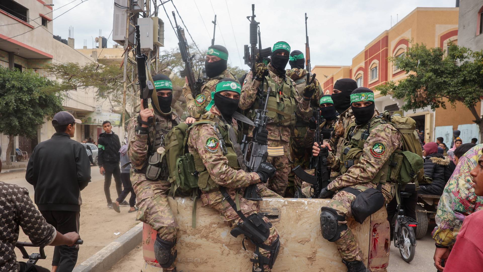 عناصر من كتائب القسام في قطاع غزة