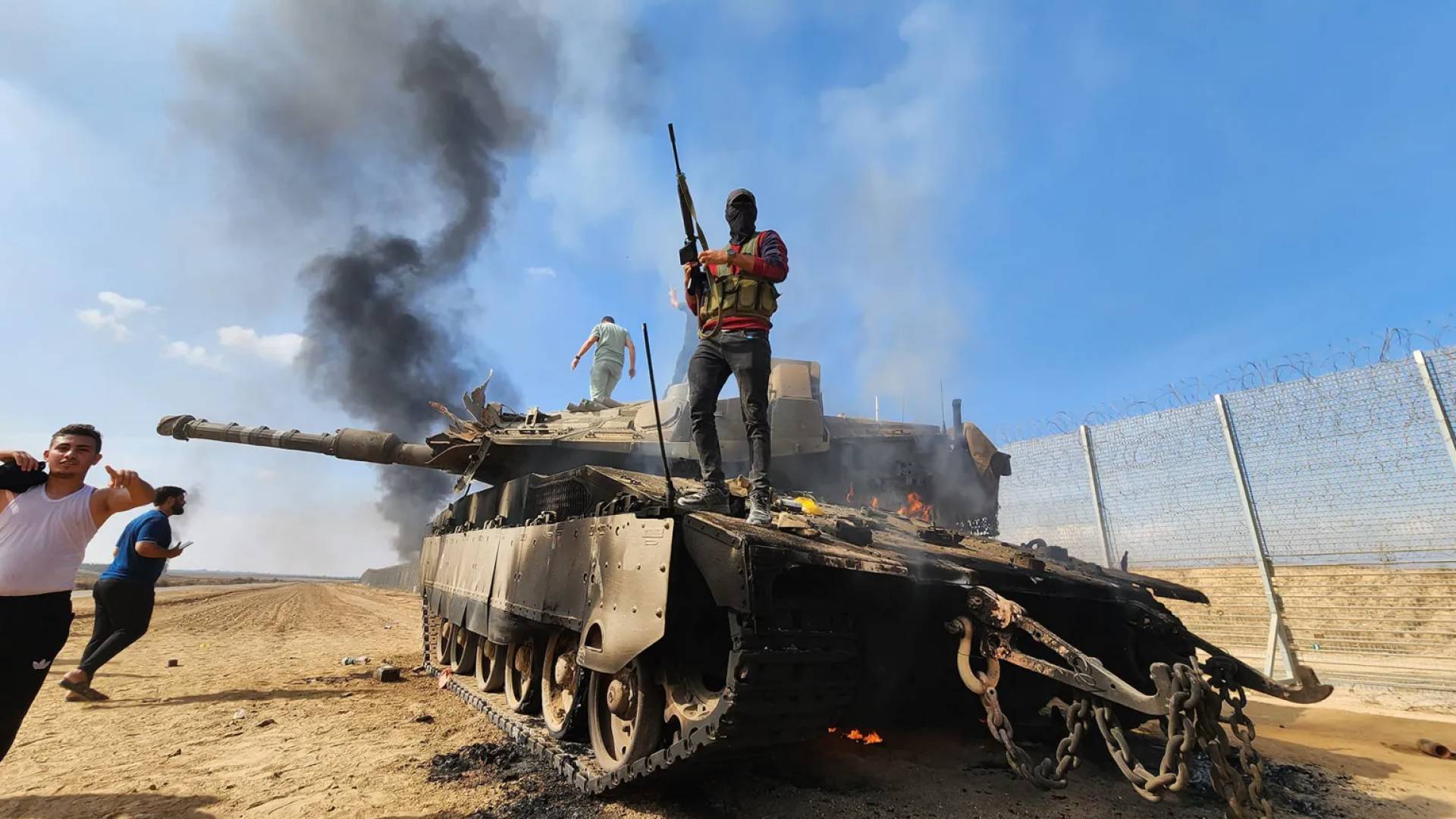 صورة للحظات الأولى لهجوم 7 أكتوبر "طوفان الأقصى"