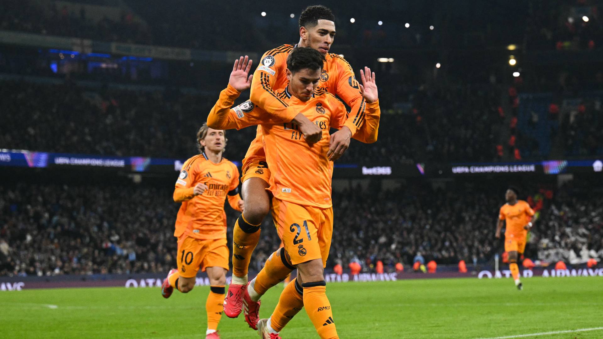 احتفال لاعبي ريال مدريد