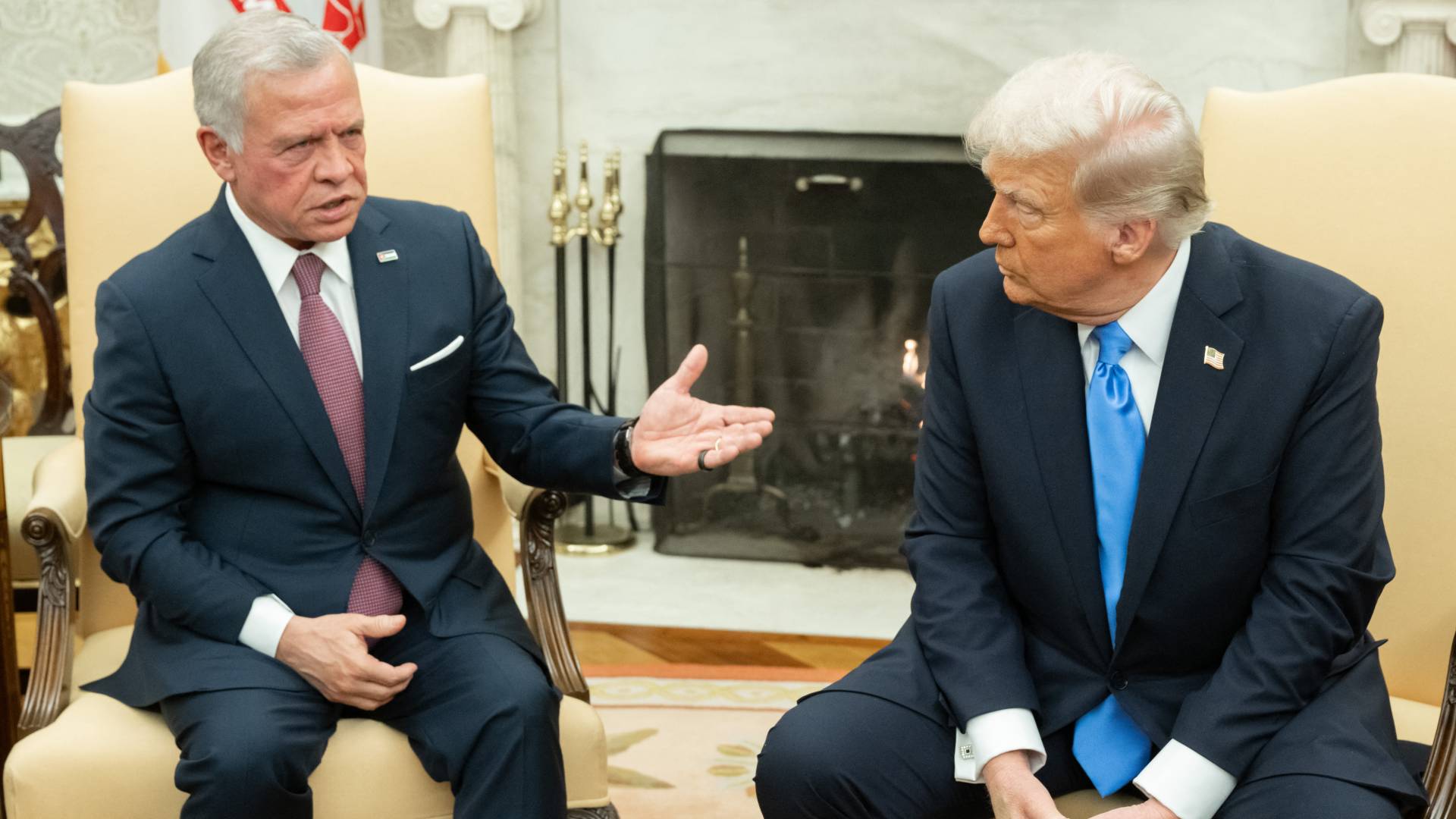 الملك عبدالله الثاني وترمب