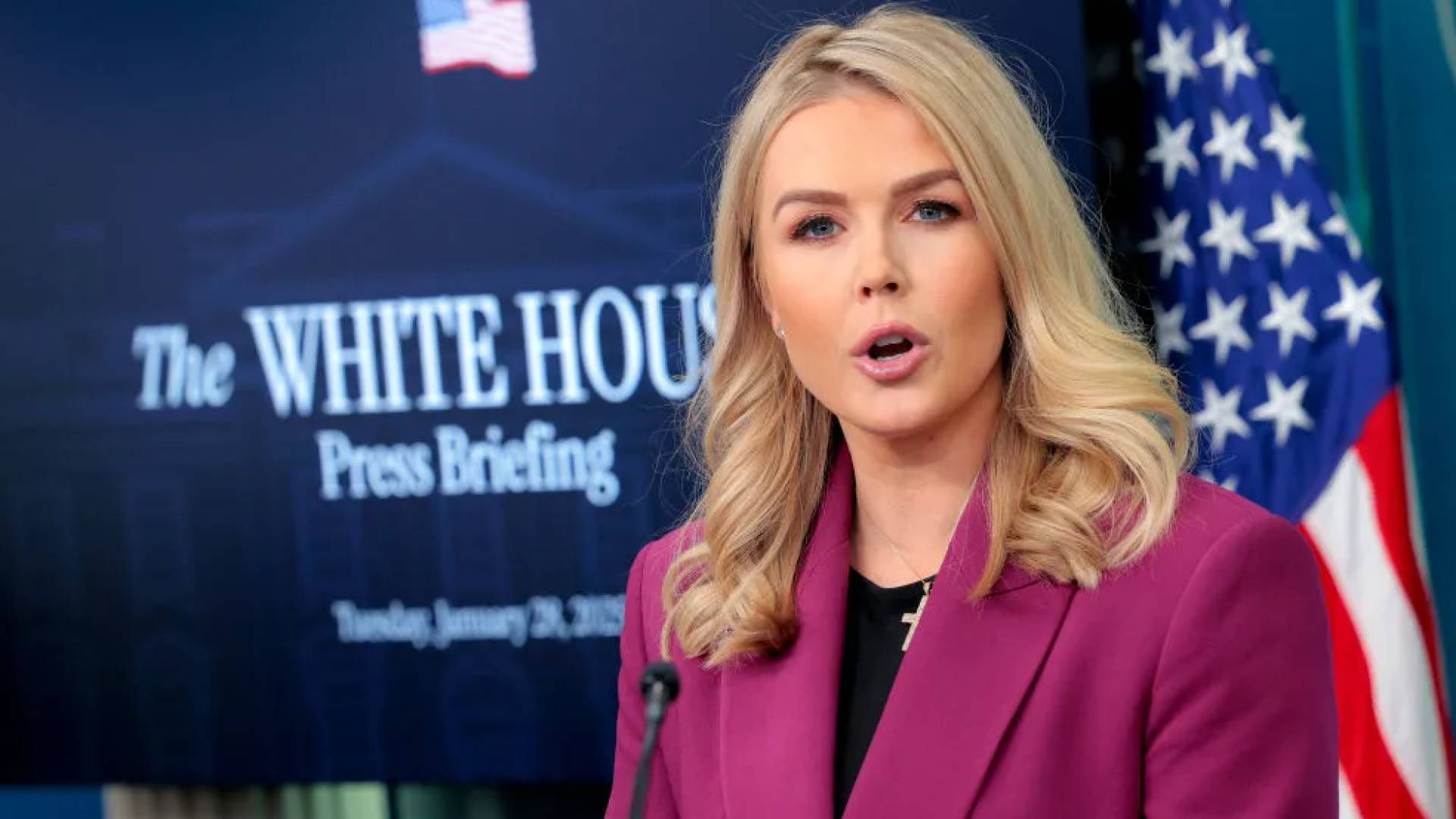 المتحدثة باسم البيت الأبيض، كارولين ليفيت