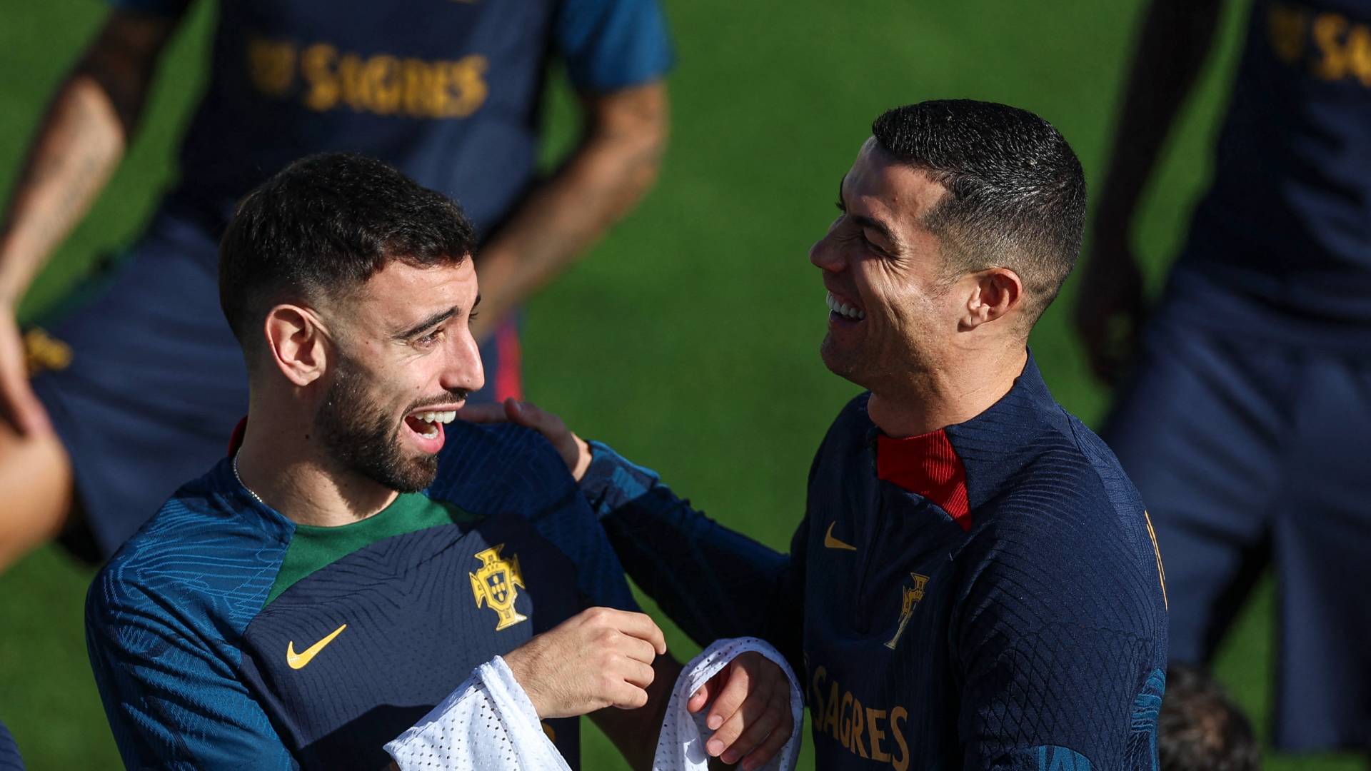 كريستيانو رونالدو من التدريبات المنتخب البرتغالي