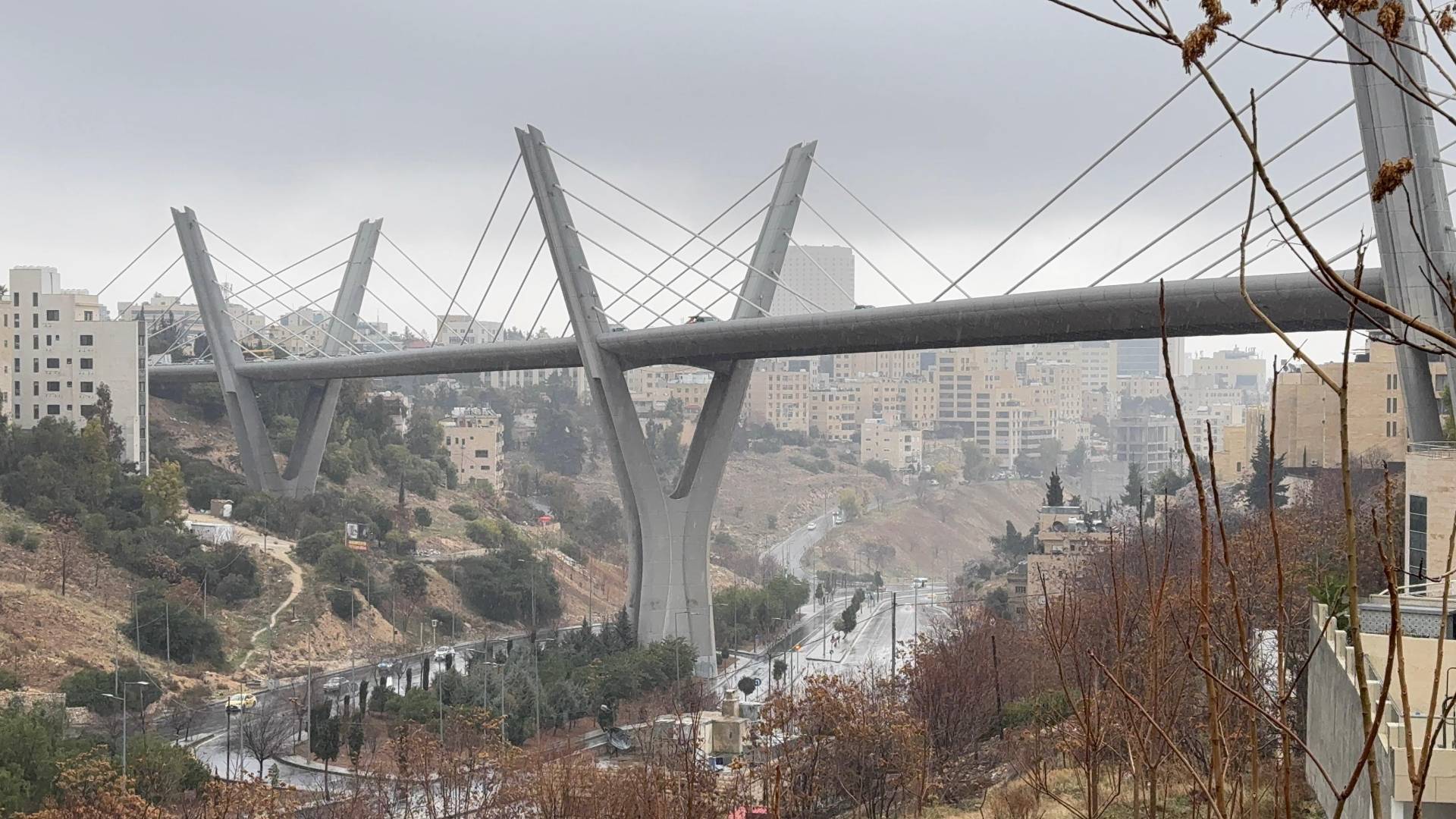 أجواء باردة في العاصمة عمان