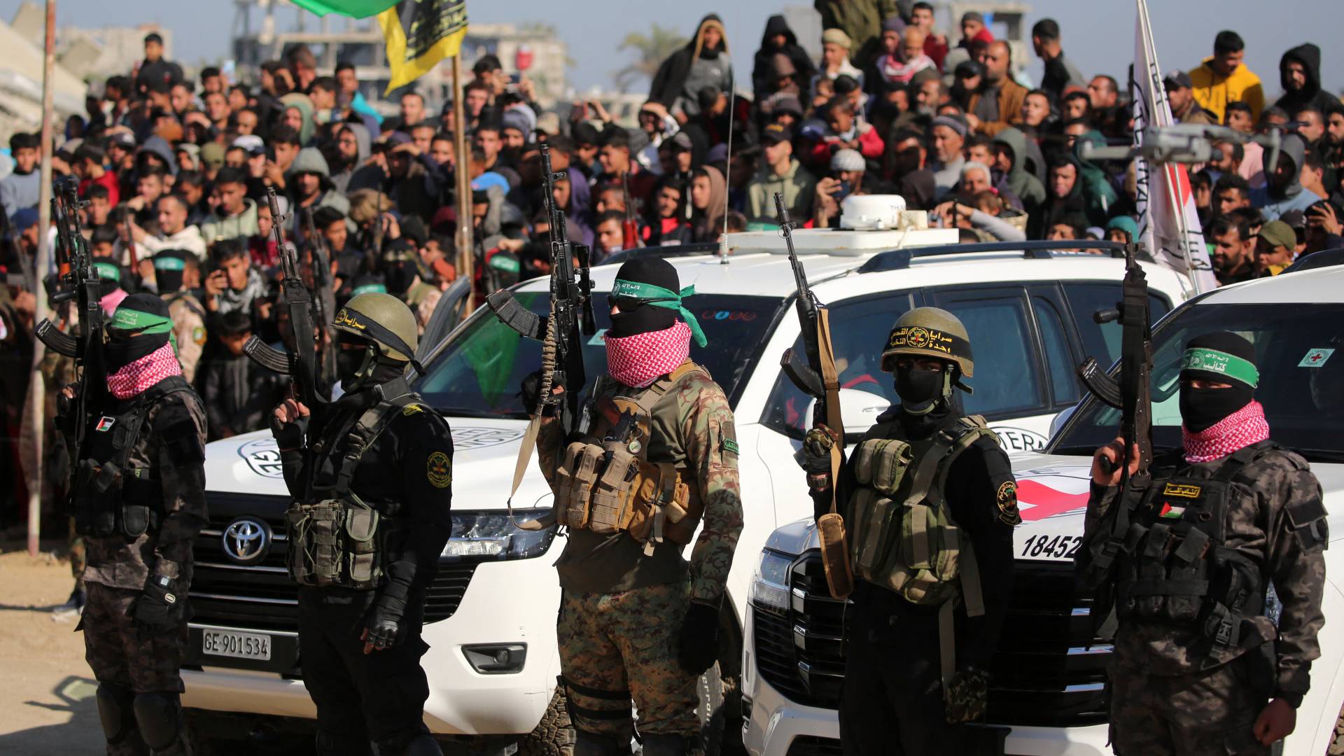 عناصر من المقاومة الفلسطينية في قطاع غزة