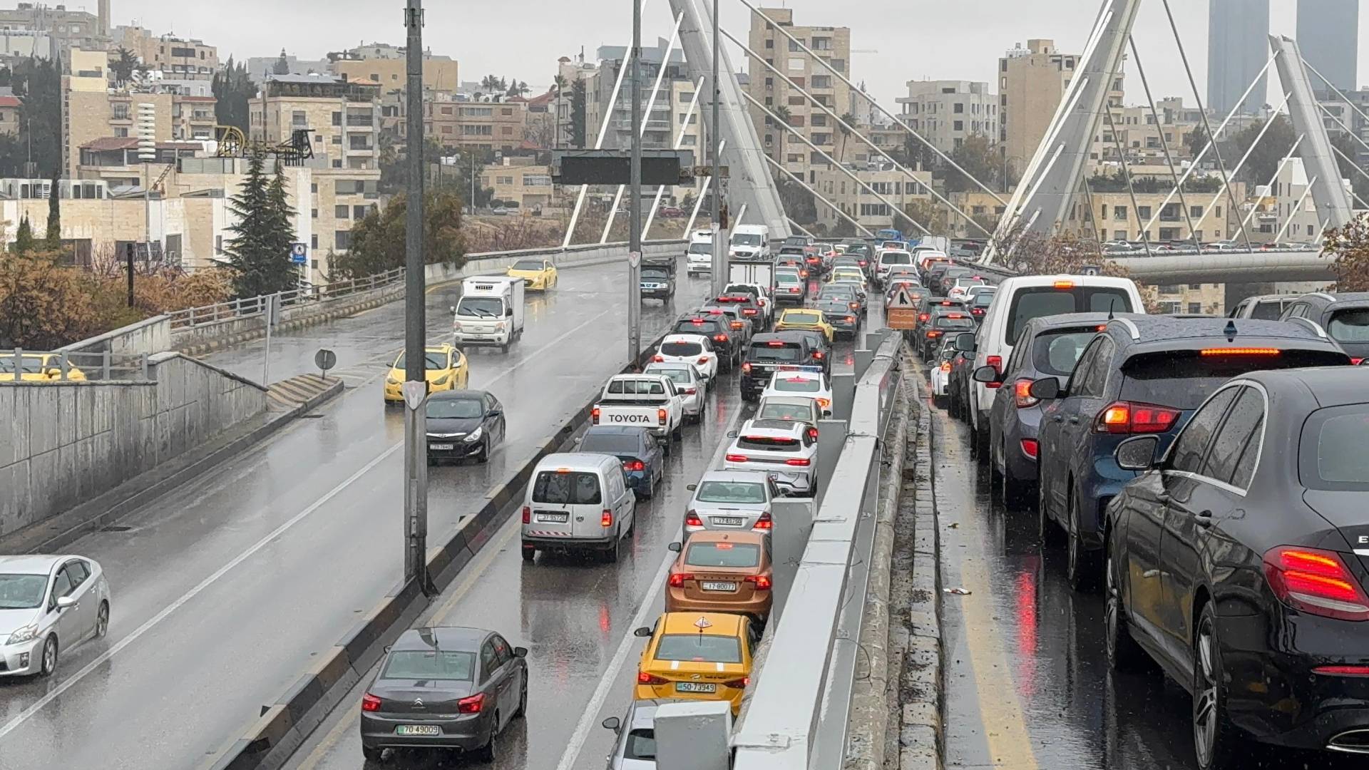أزمة سير في العاصمة عمان "أرشيفية"