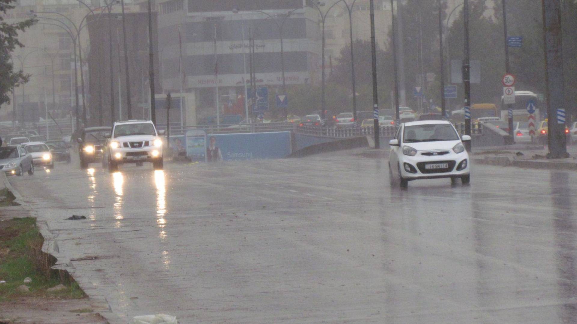 أمطار في الأردن - تعبيرية