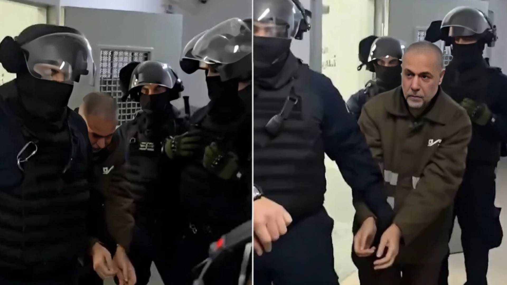 الطبيب حسام أبو صفية مكبل الأيدي داخل معتقلات الاحتلال