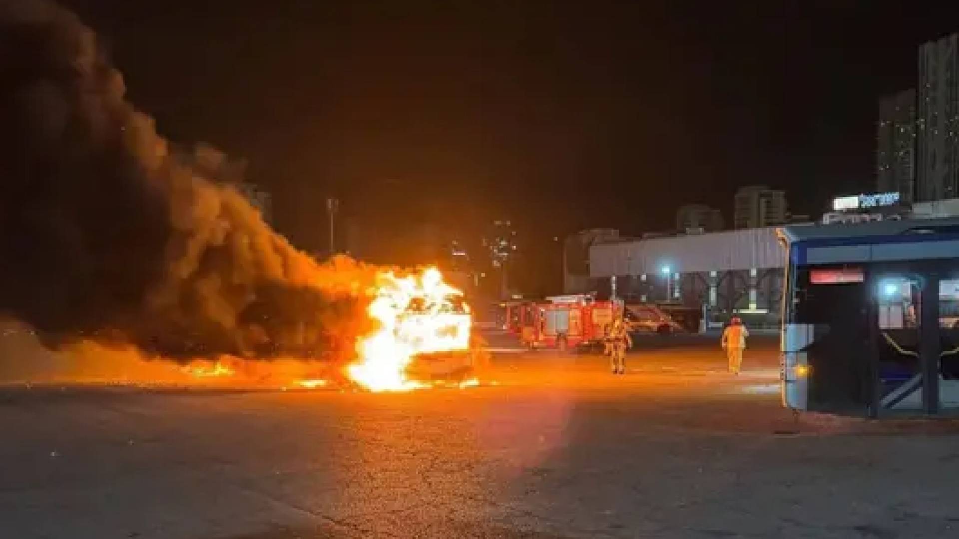 صورة رفعها القسام أثناء تسليم جثث المحتجزين