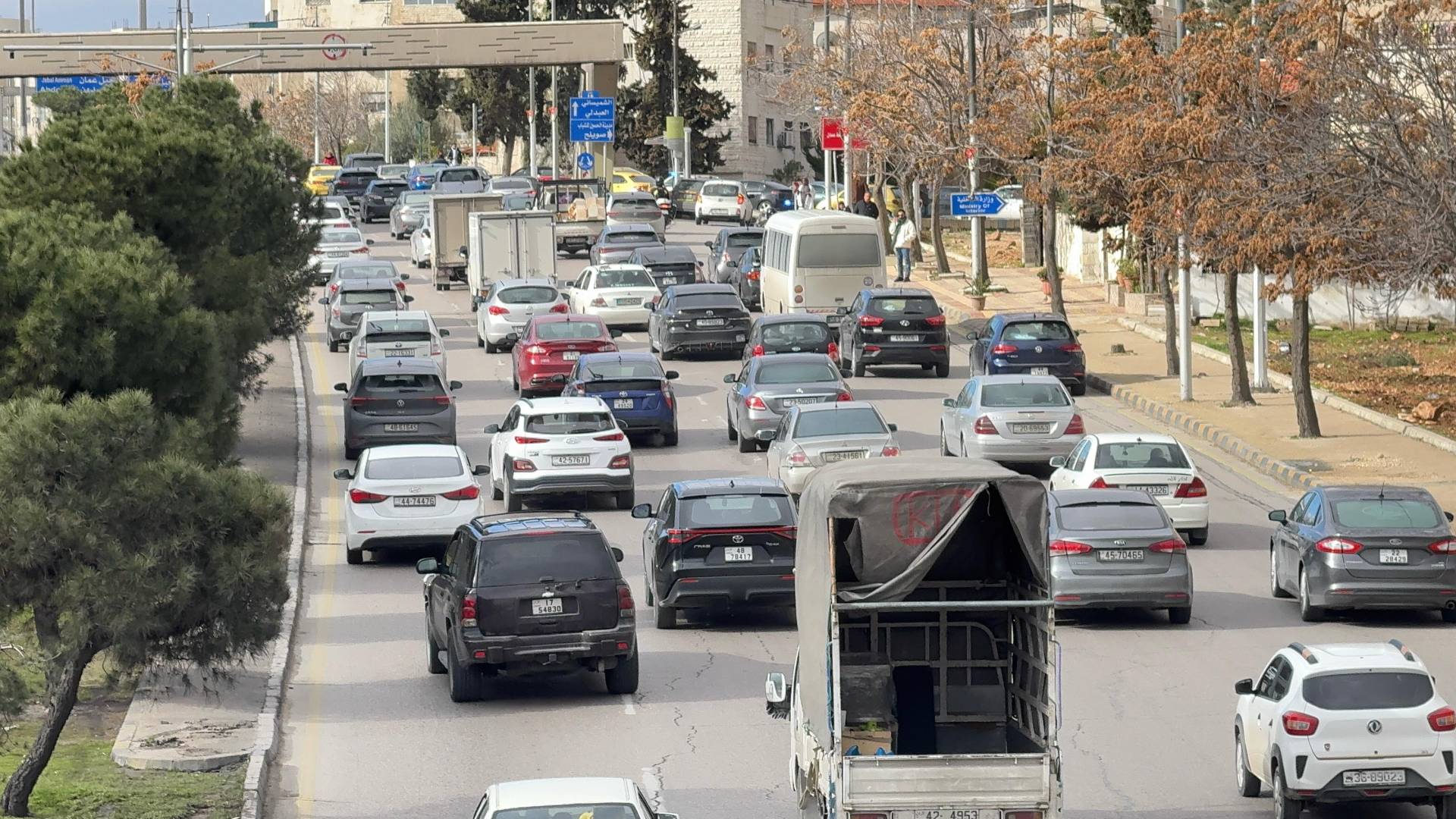 حركة مرورية في العاصمة عمان