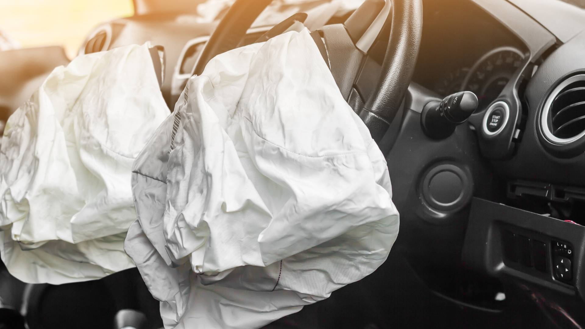 مركبة تعرضت لحادث سير