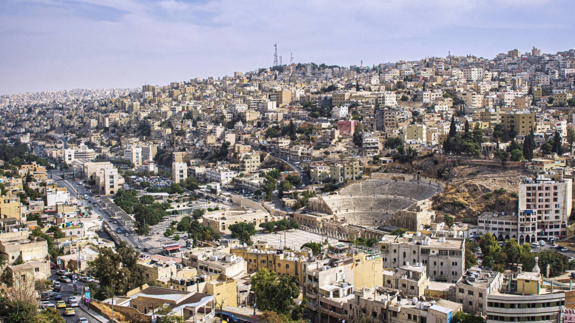 لقطة عامة للعاصمة عمان