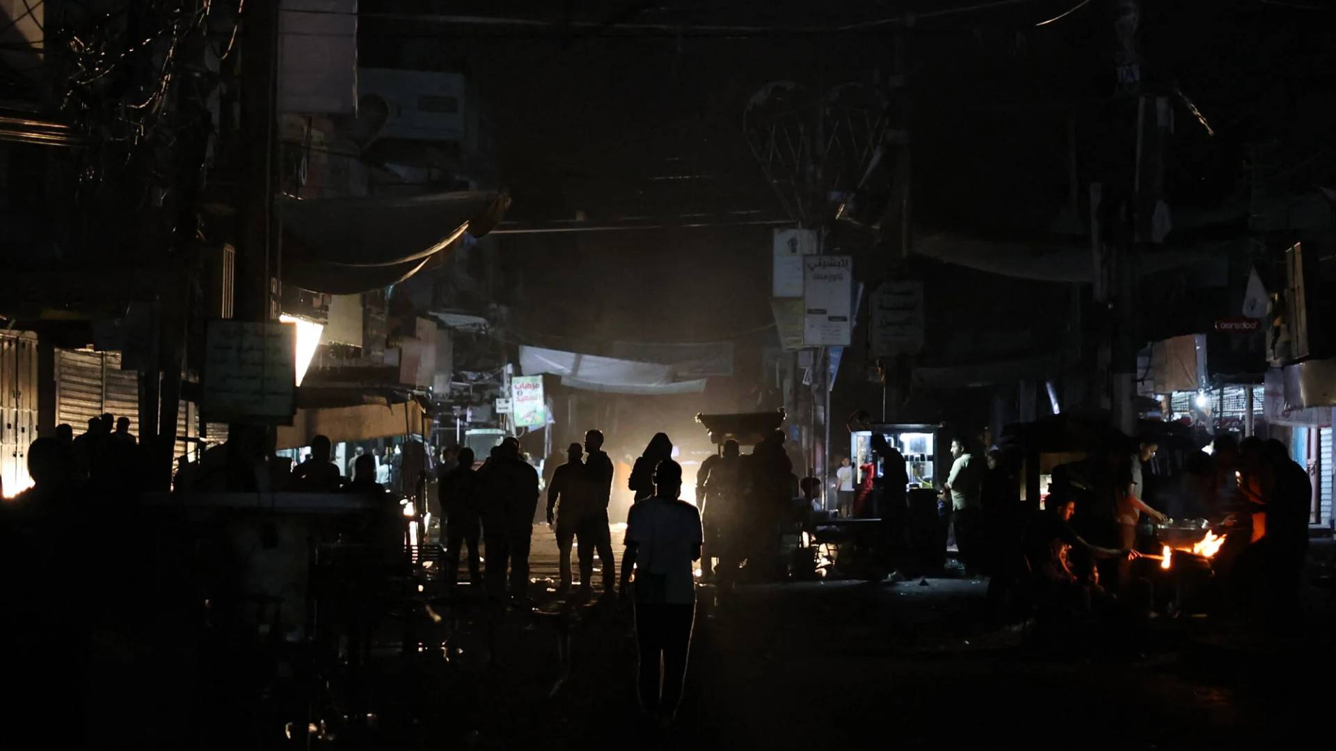 غزة بلا كهرباء بسبب عدوان الاحتلال