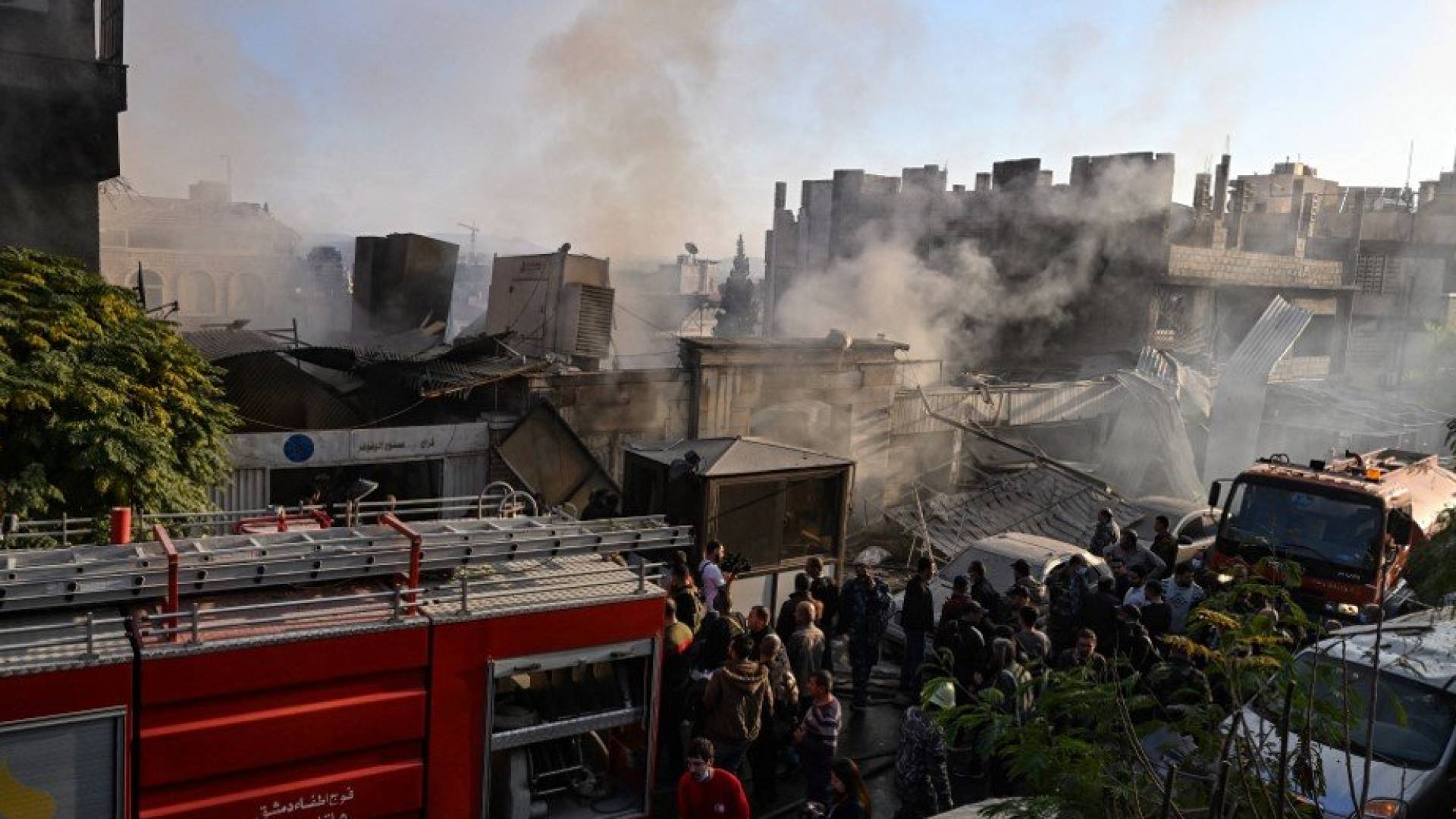 قصف يستهدف منطقة في دمشق "أرشيفية"