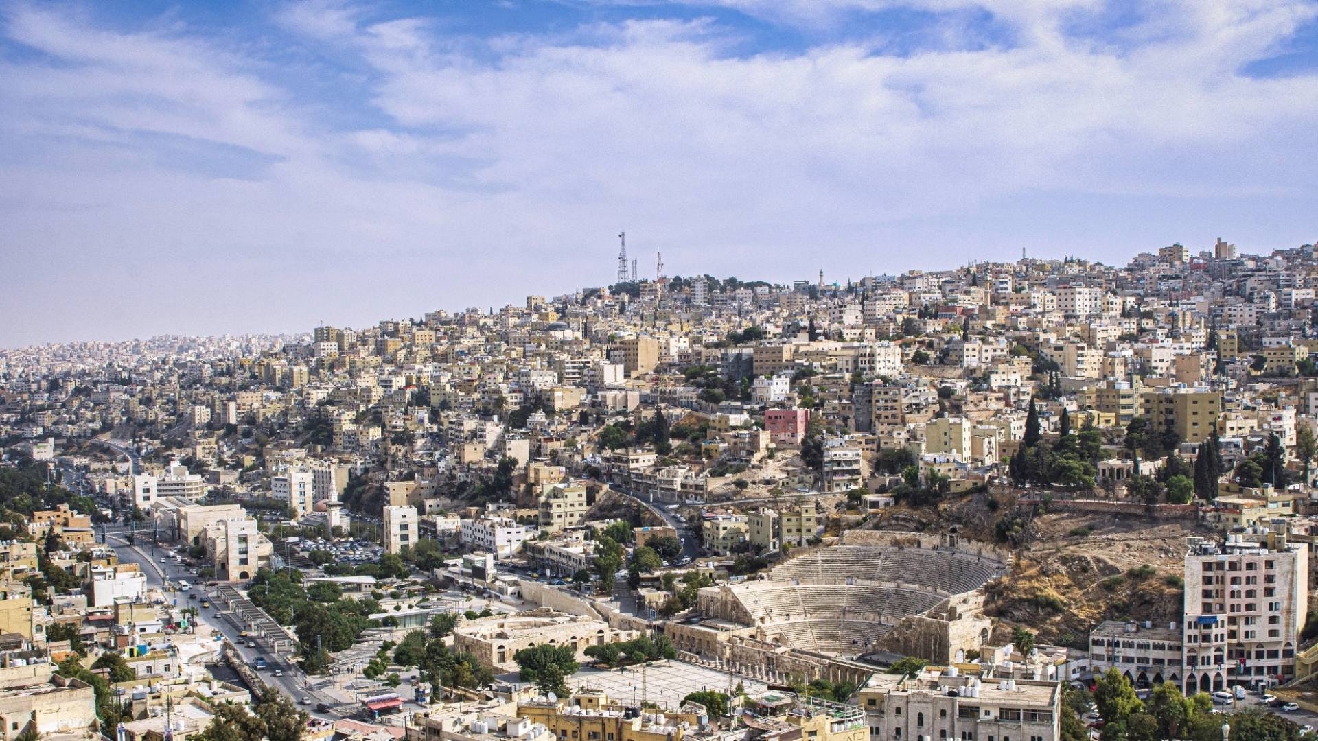 صورة عامة للعاصمة عمان
