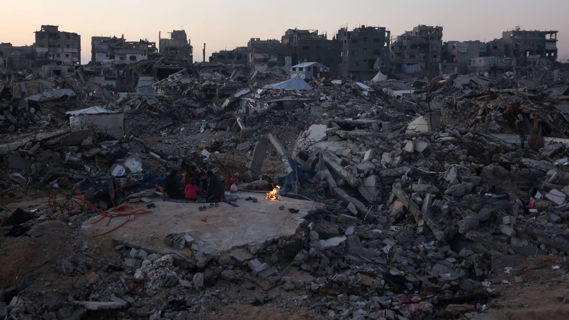 جانب من الدمار الذي خلفه الاحتلال في قطاع غزة