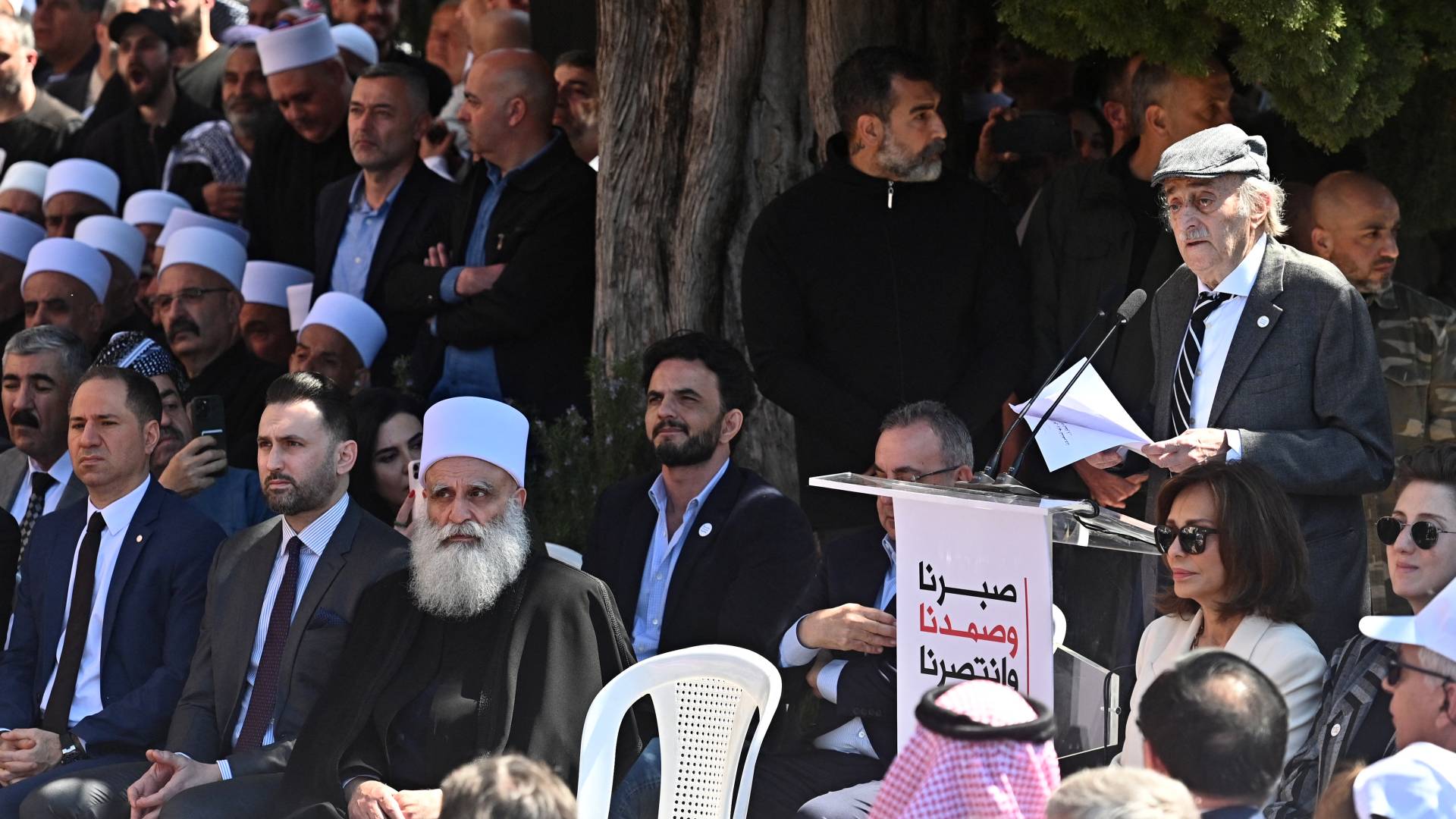 الزعيم الدرزي اللبناني، وليد جنبلاط