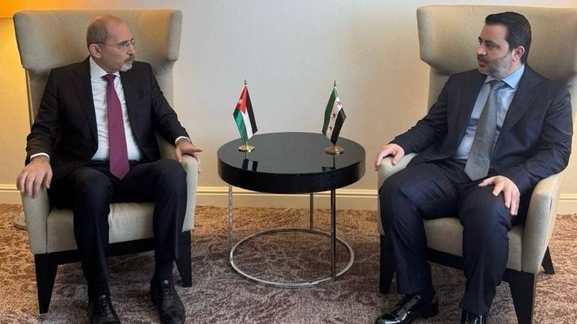 وزيرا خارجية الأردن وسوريا