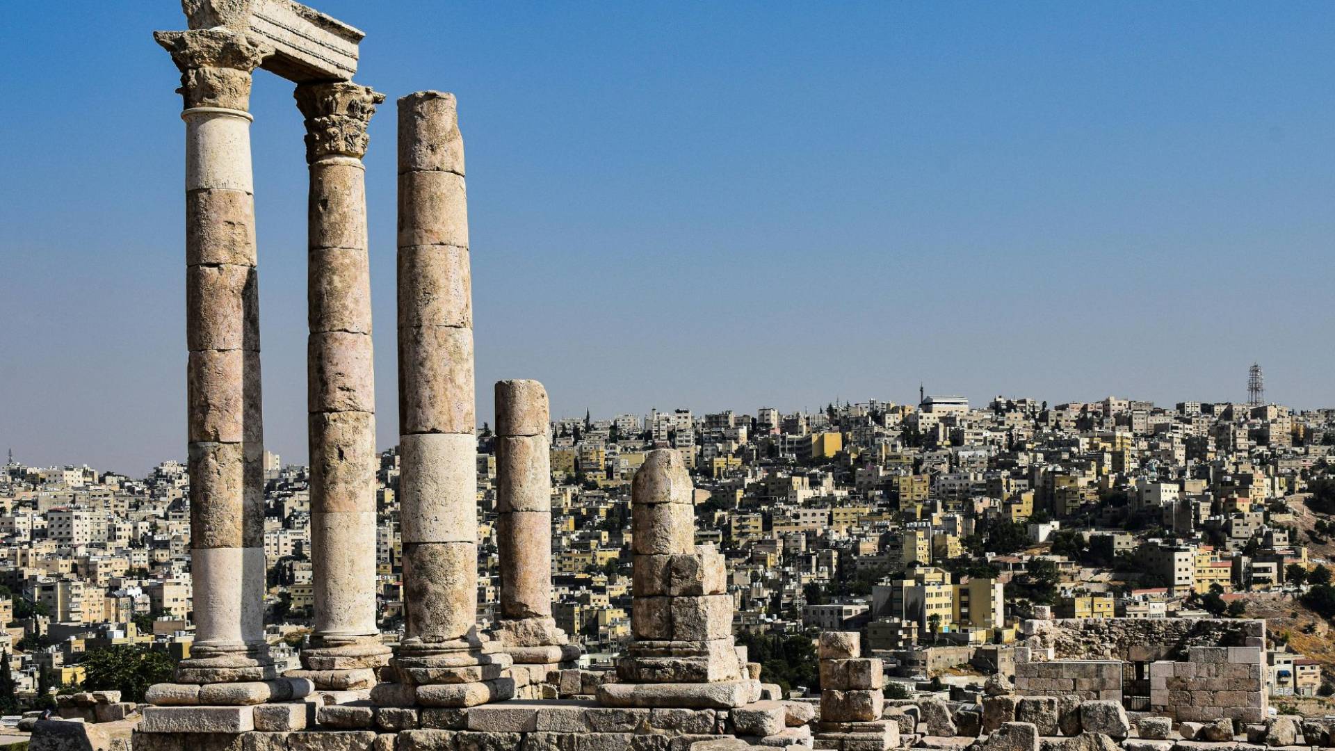 لقطة عامة للعاصمة عمان