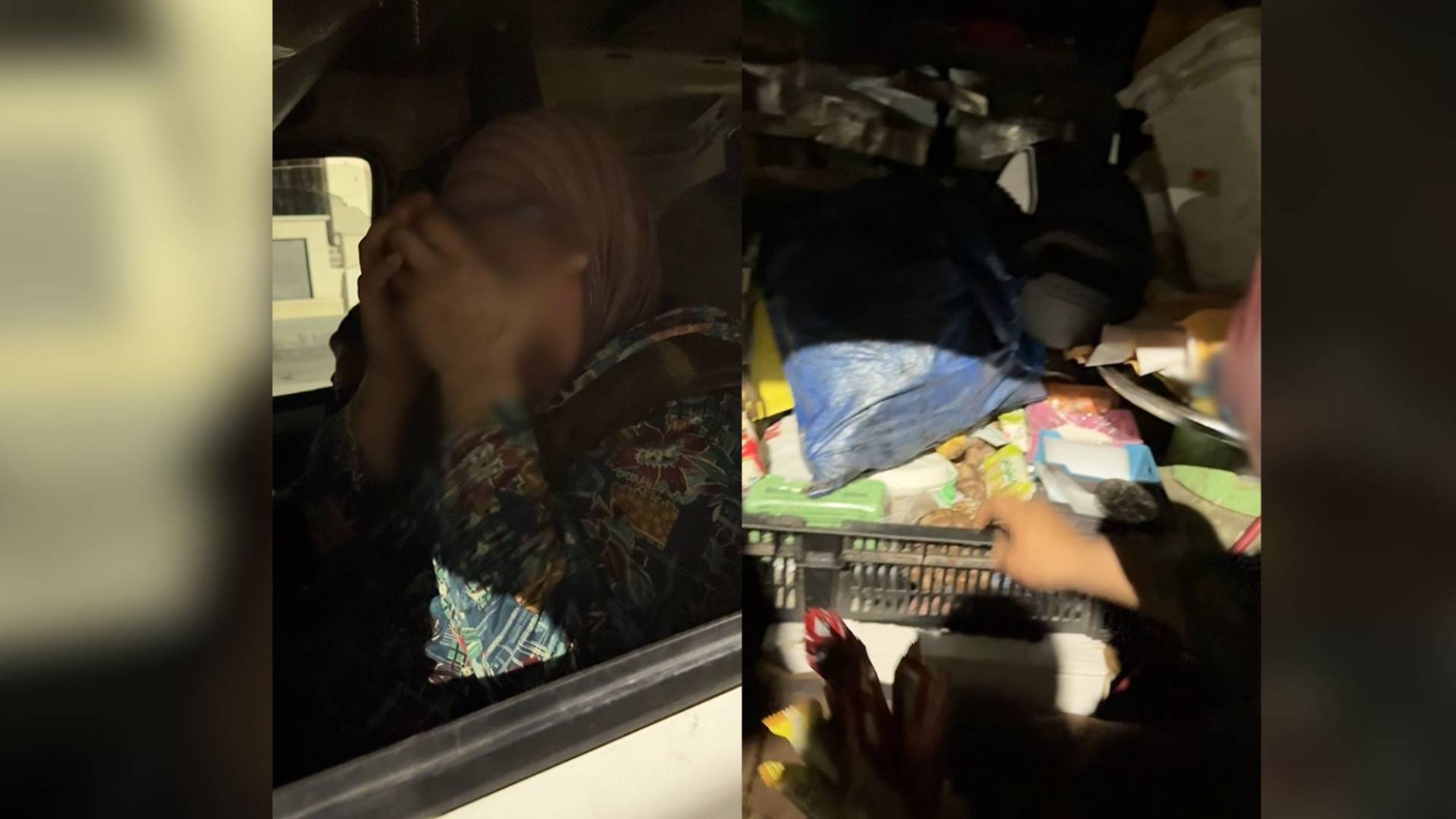 مسنة تقطن بمركبتها