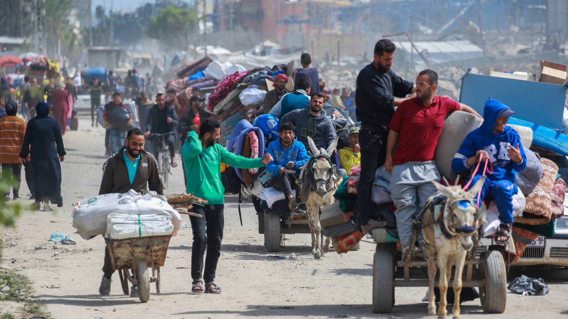 نازحون في قطاع غزة