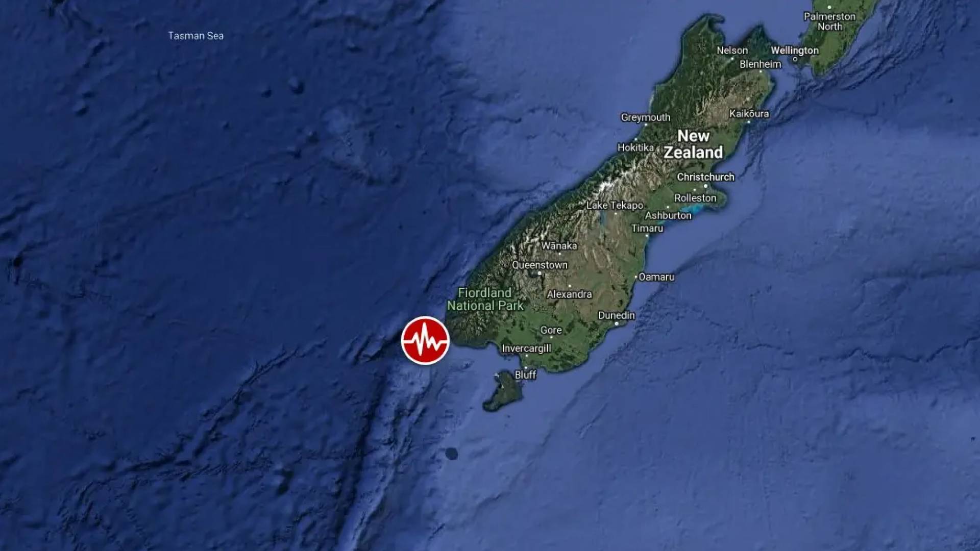 جانب من خريطة نيوزلندا