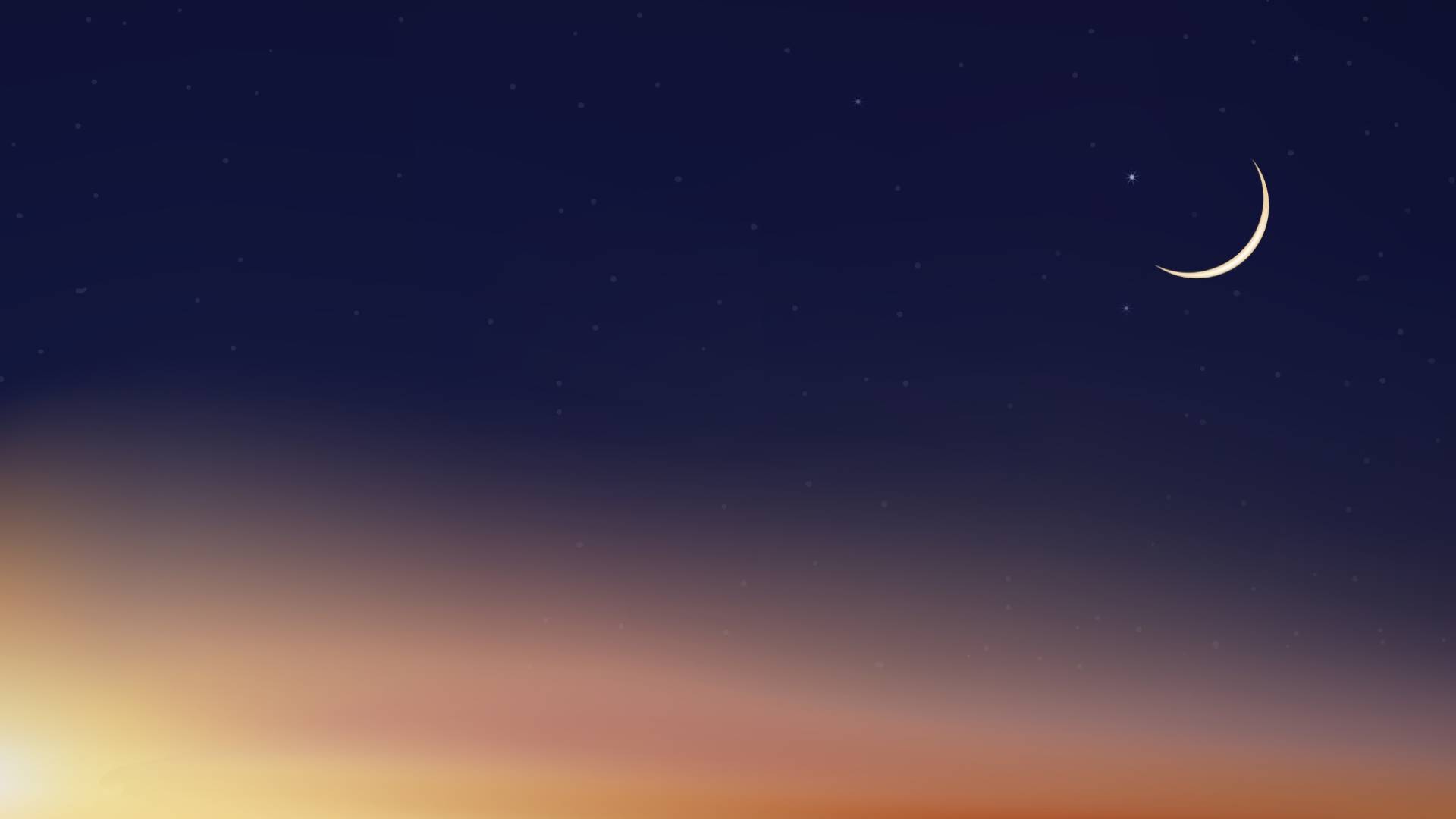 هلال يزين السماء "أرشيفة"