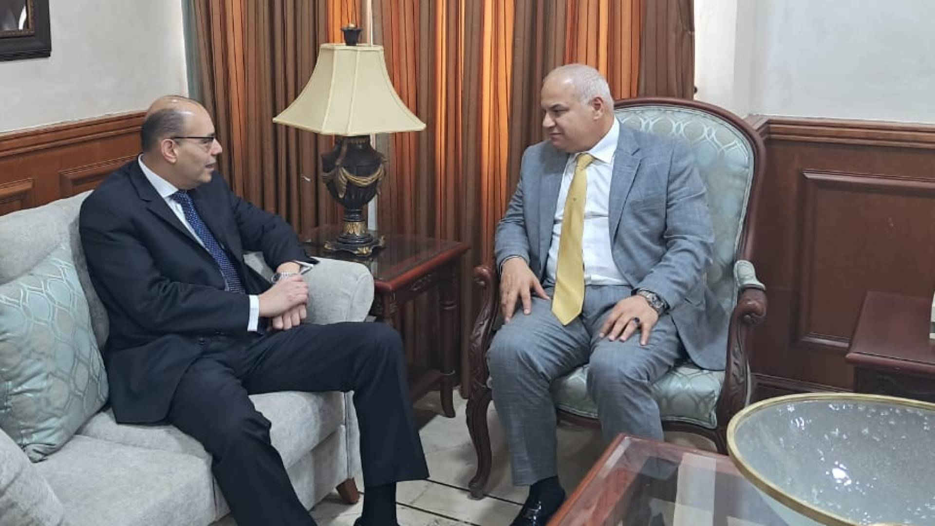 وزير العمل والسفير المصري