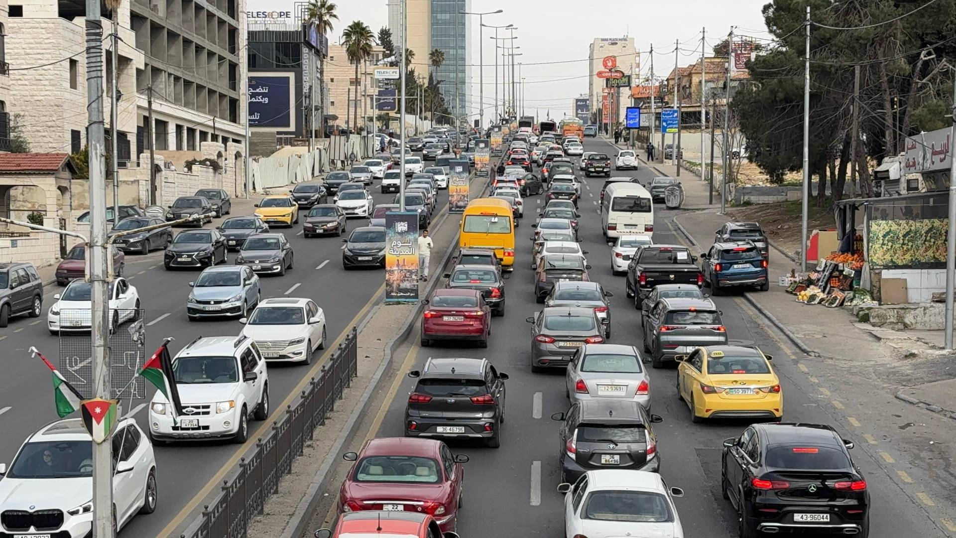أزمة سير في العاصمة عمان "أرشيفية"