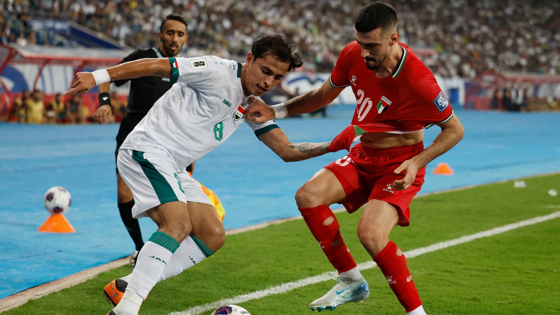 المنتخب الفلسطيني والعراقي