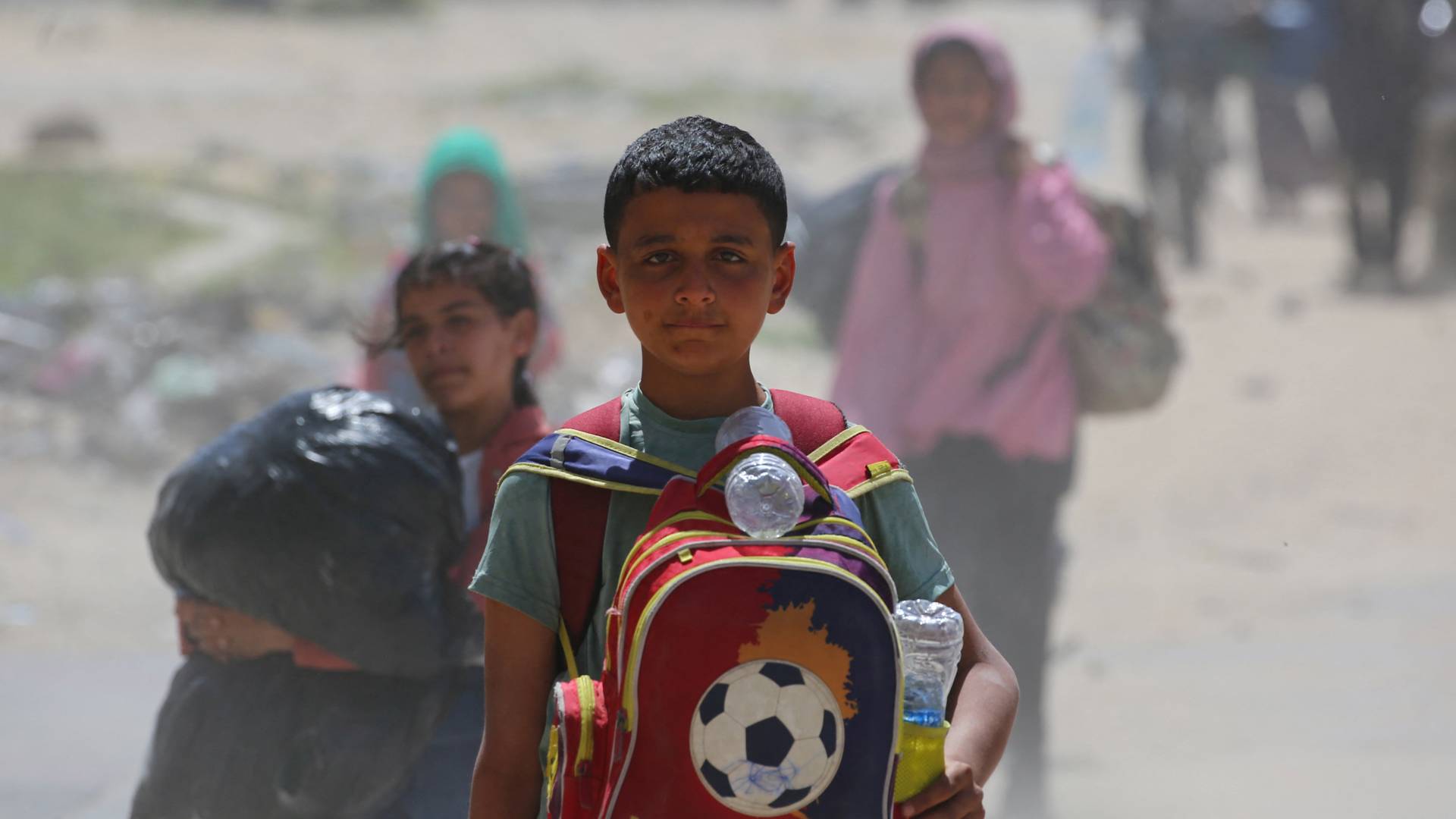 أطفال فلسطينيين في قطاع غزة