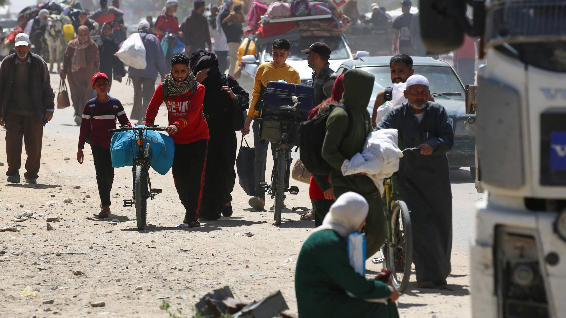 نازحون في قطاع غزة