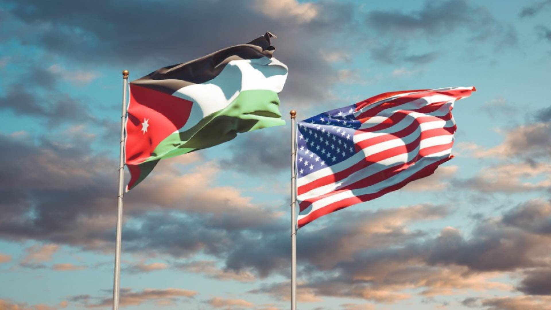 علمي الأردن والولايات المتحدة