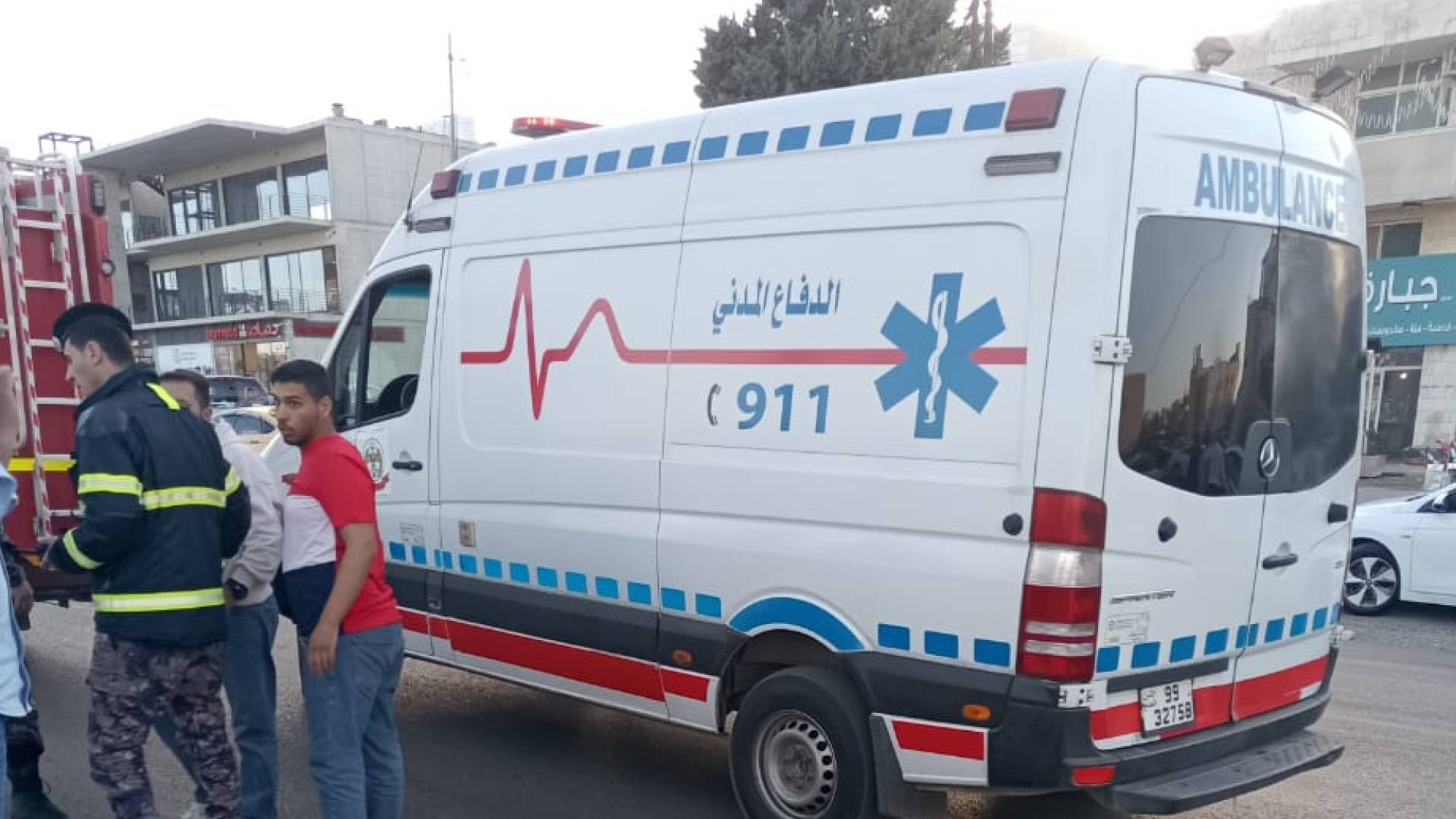 اسعاف في موقع الحادث