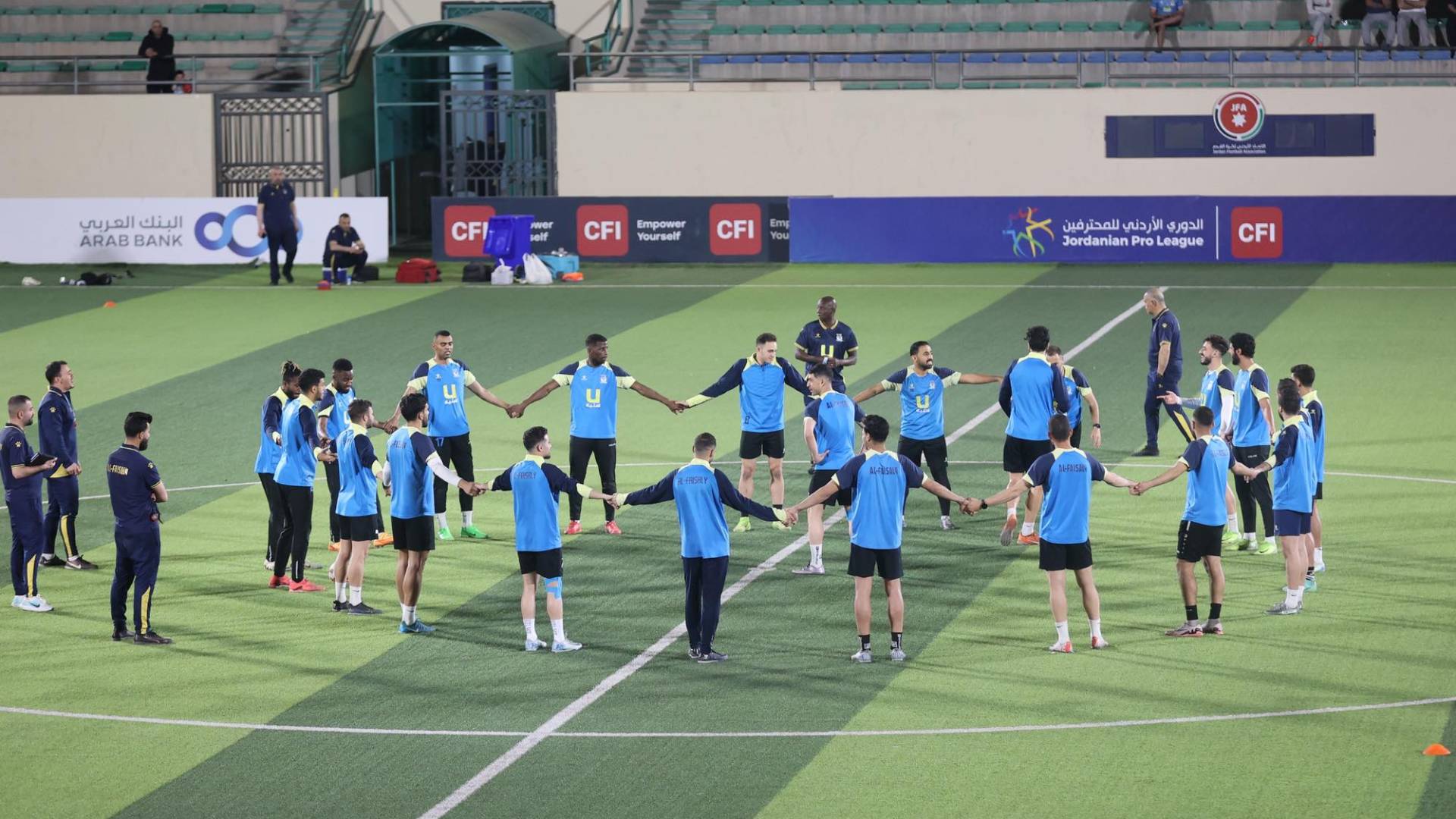 من تدريبات فريق الفيصلي