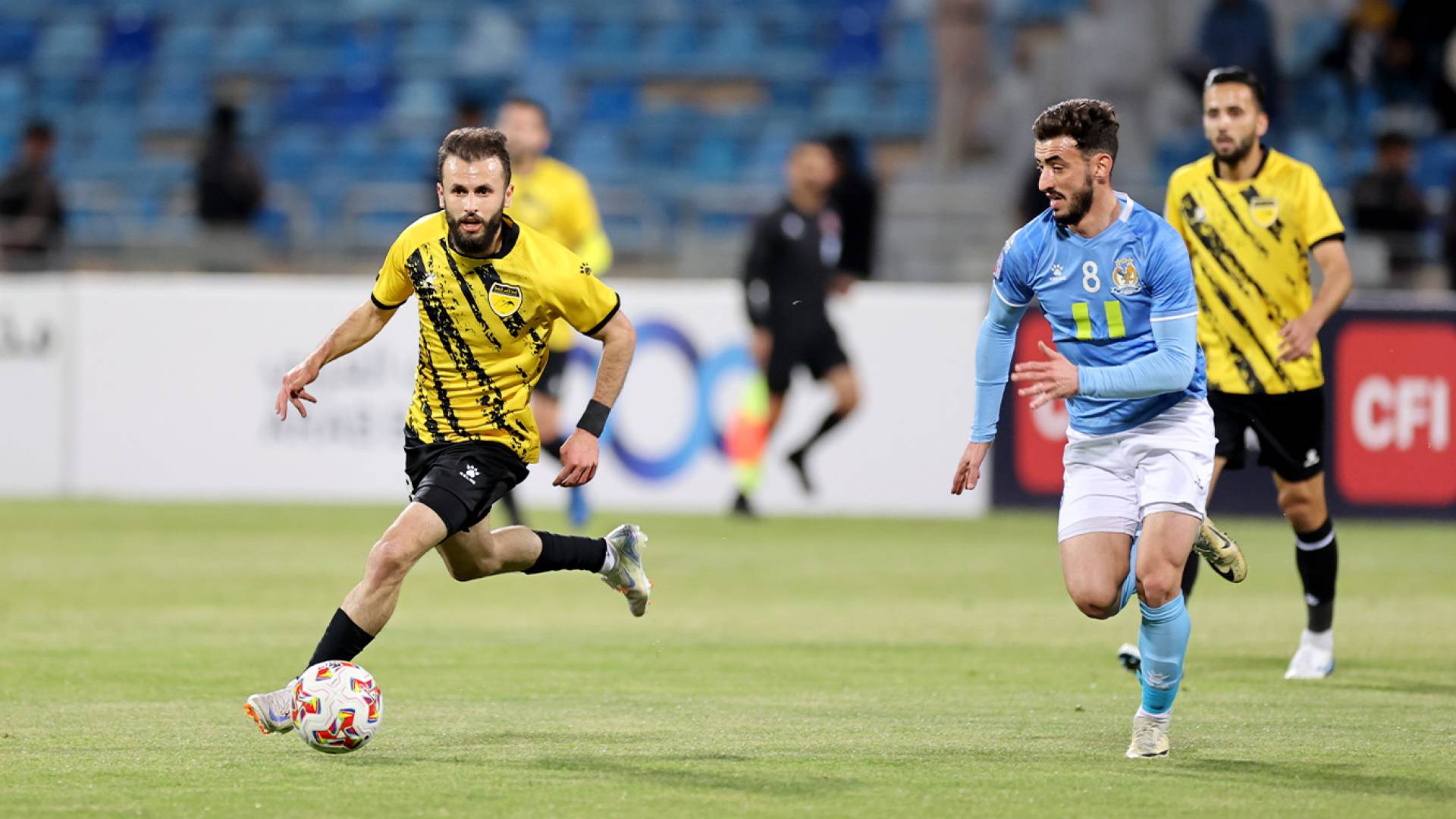 من المباراة الماضية لفريق الحسين