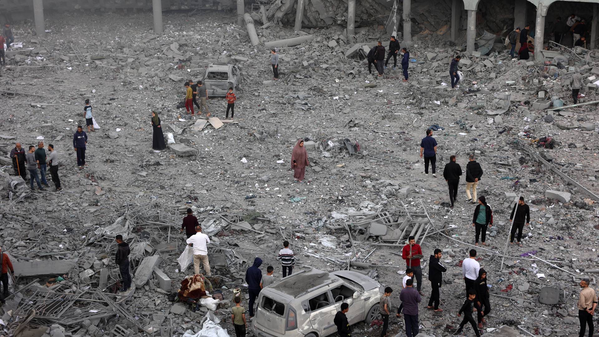 آثار الدمار في قطاع غزة