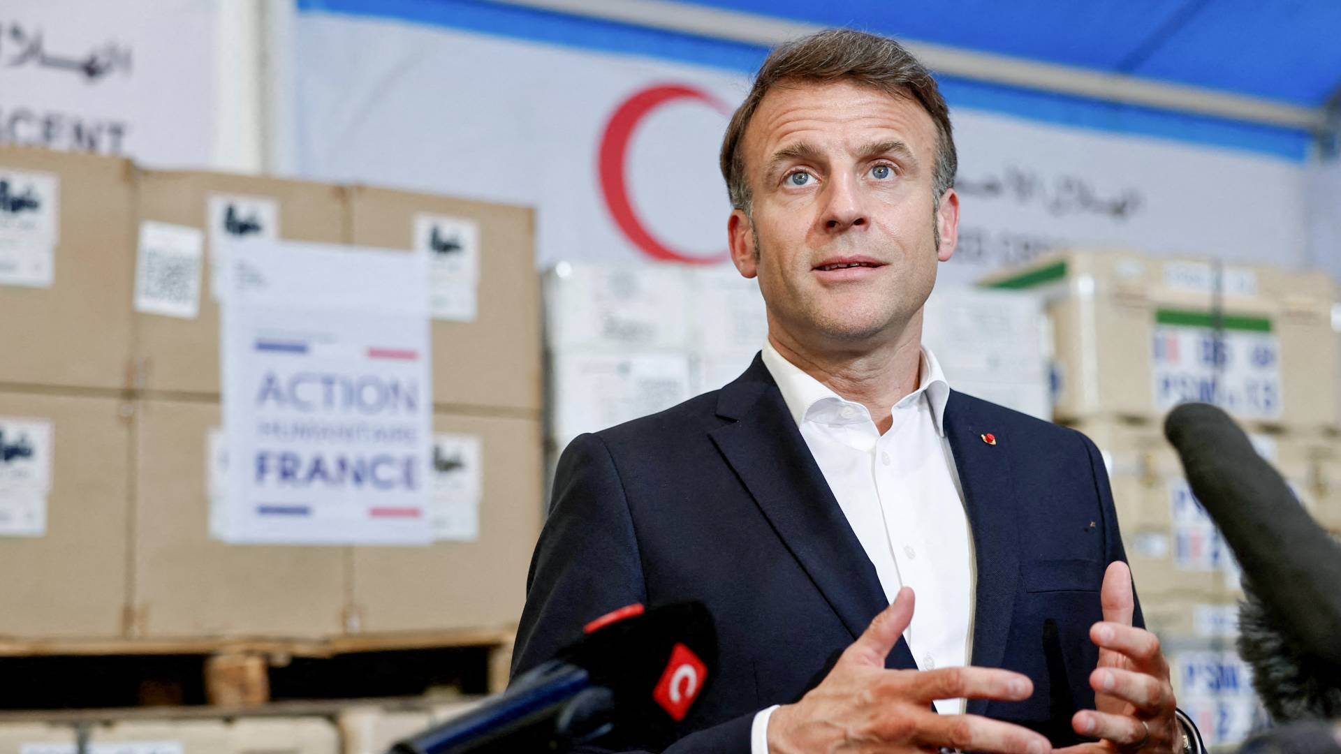 الرئيس الفرنسي إيمانويل ماكرون