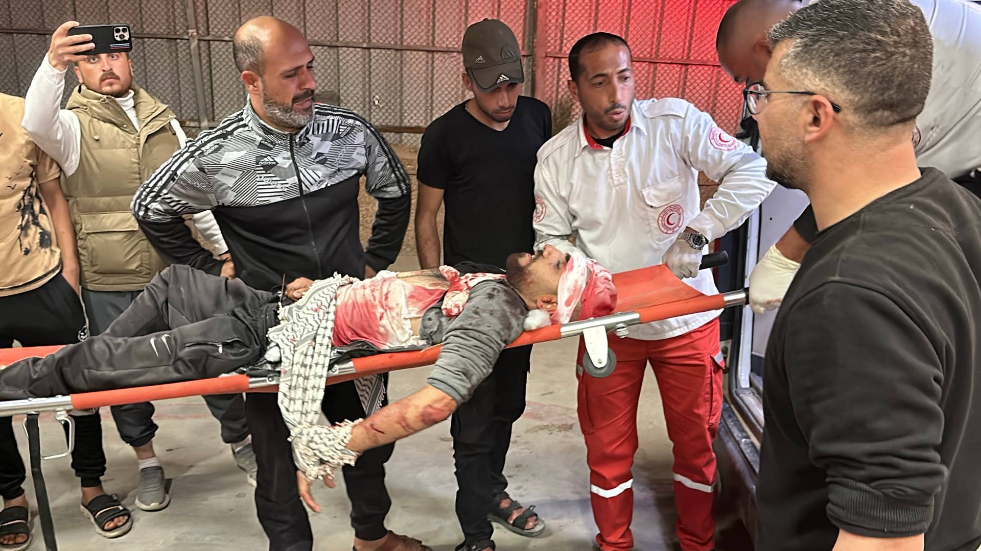 جرحى ف يقطاع غزة