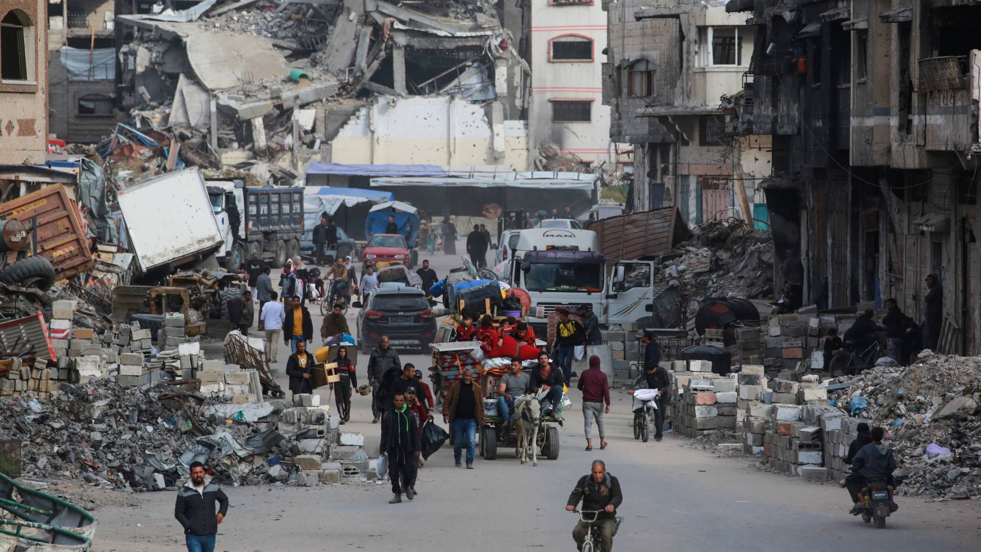 نازحون في قطاع غزة جراء عدوان الاحتلال