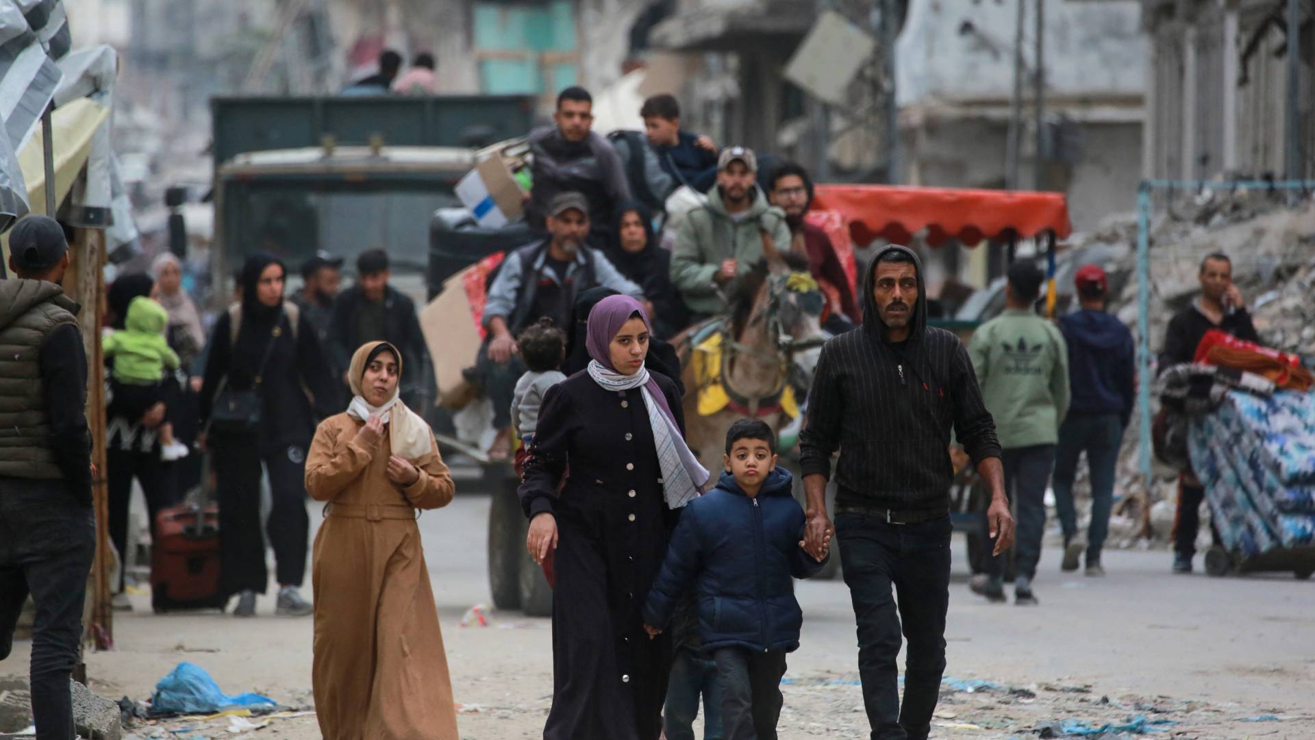 نازحون في قطاع غزة