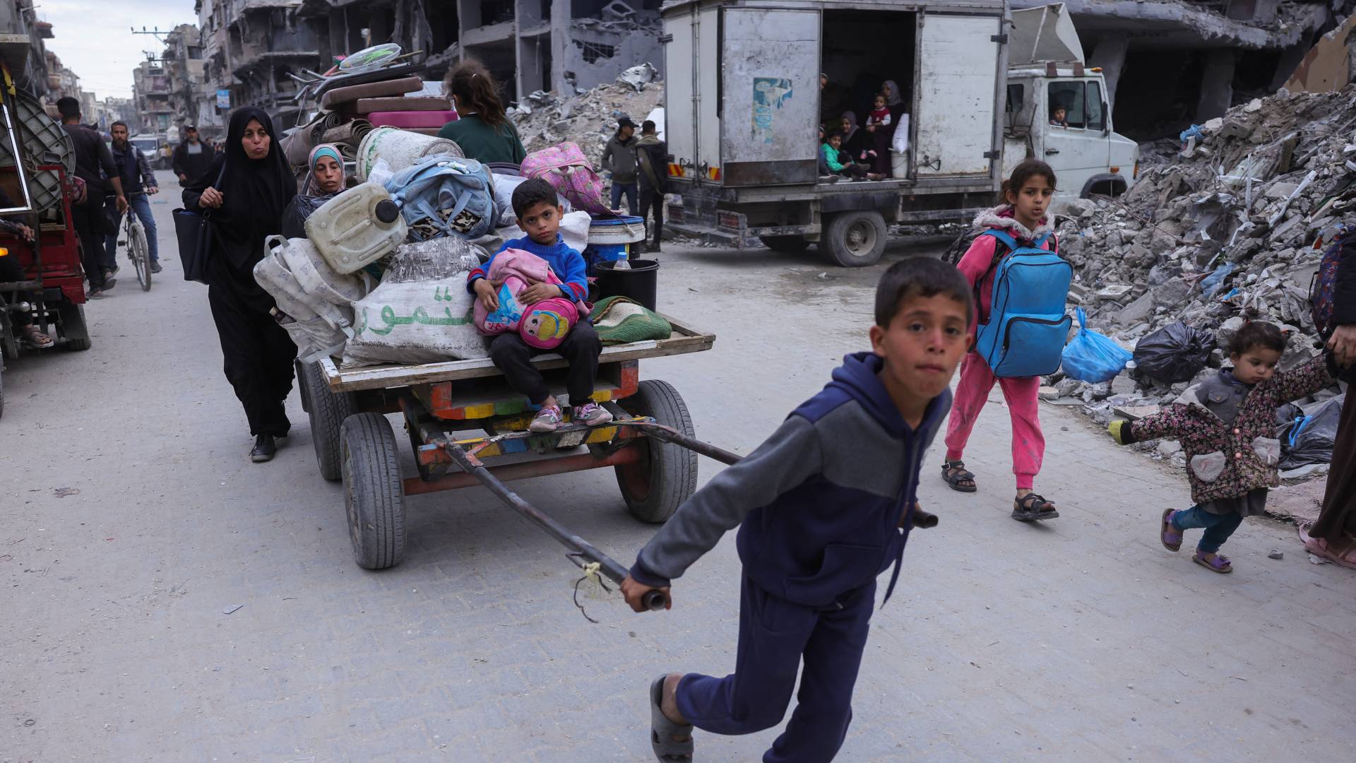 نازحون في قطاع غزة جراء عدوان الاحتلال