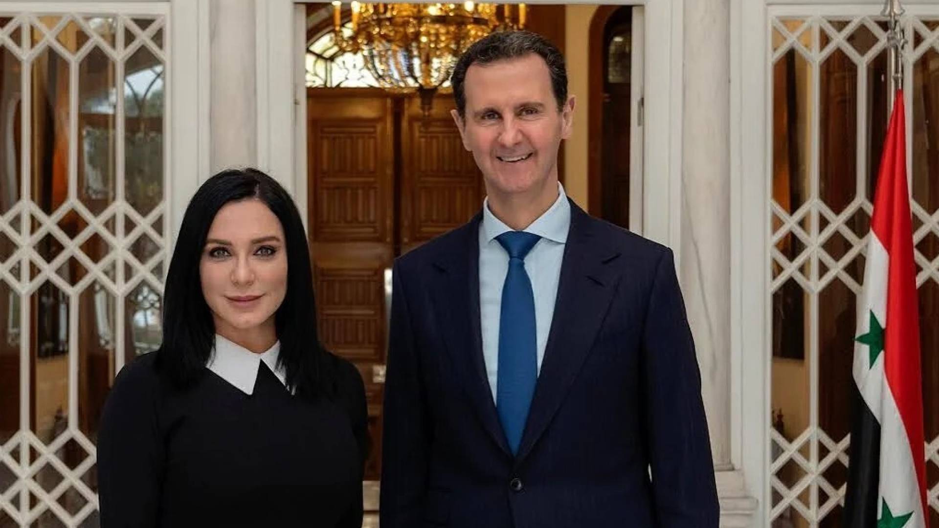 سلاف فواخرجي وبشار الأسد