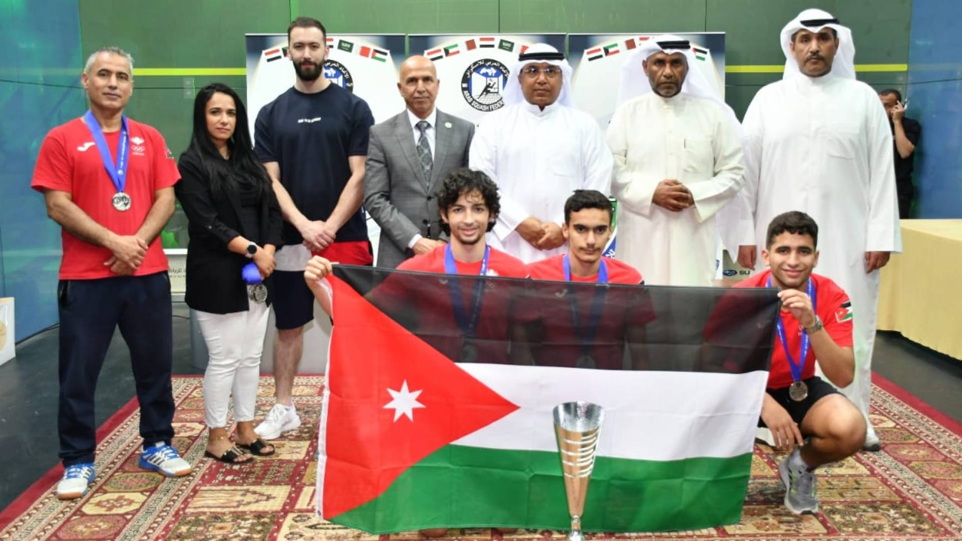 4 ميداليات لمنتخب السكواش في البطولة العربية